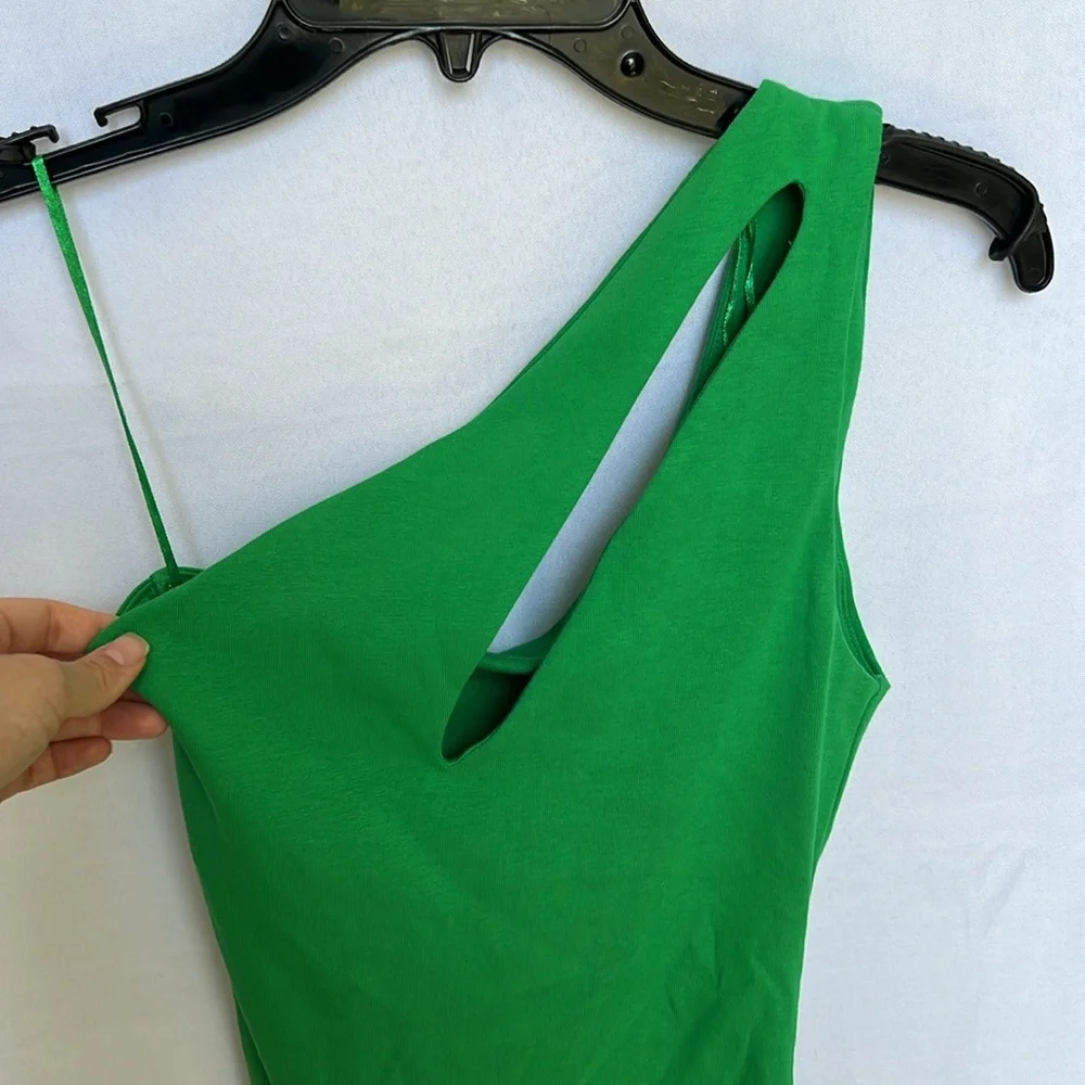 Zara One Shoulder Bodysuit - Picture 3 of 7